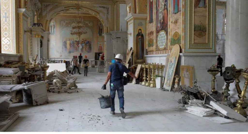 Impacto Devastador Imagens Relevam A Destruicao Da Maior Catedral De Odessa Na Ucrania Apos Ofensiva Russa 4