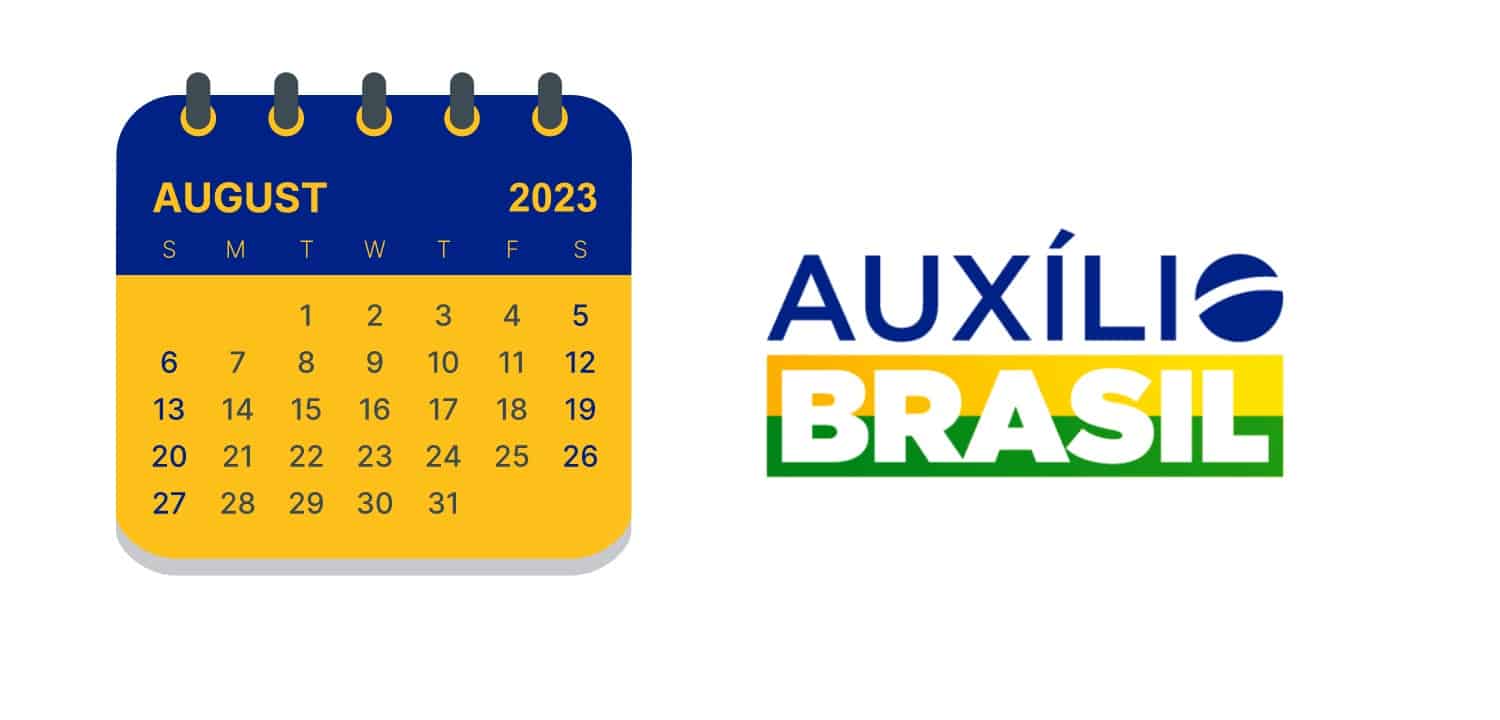 Calendário Auxilio Brasil Agosto 2023