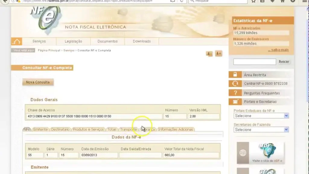 notas fiscais emitidas em seu CPF
