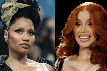 (L) Nicki Minaj attends the 2025 Met Gala Celebrating "Superfine: Tailoring Black Style" at Metropolitan Museum of Art on May 05, 2025 in New York City. (R) Cardi B performs during the 2025 Global Citizen Festival at Central Park