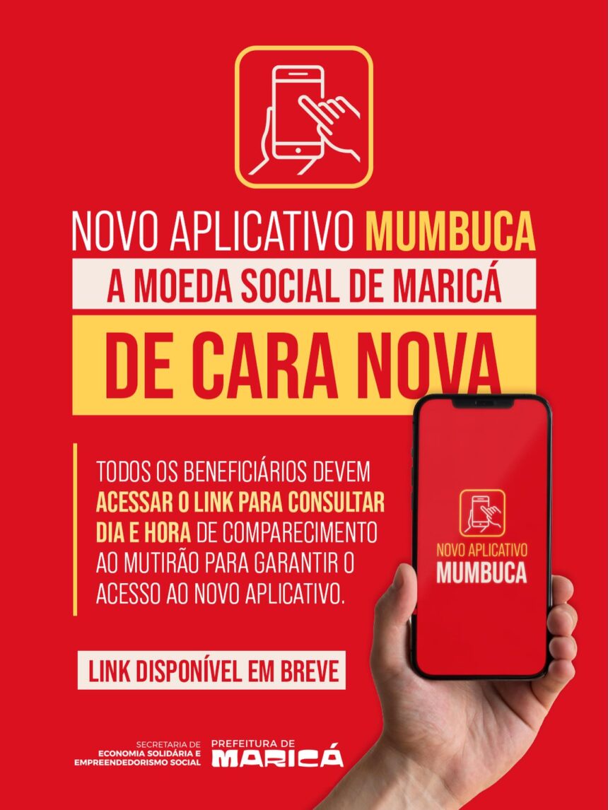 Prefeitura de Maricá realiza mutirão para retirada de senhas do novo aplicativo de benefícios sociais