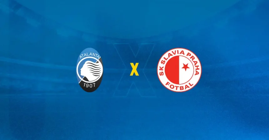 Atalanta enfrenta Slavia Praha: análises e palpites Escudos de Atalanta x Slavia Praga