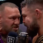 Conor McGregor and Mike Perry face off after BKFC 82