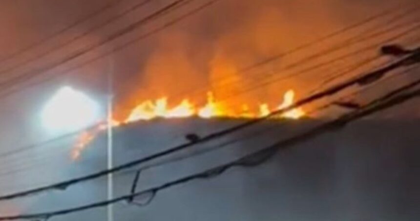 Incêndio no morro da Avenida Paralela assusta motoristas VÍDEO: Incêndio atinge morro na Avenida Paralela e assusta motoristas