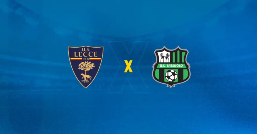 Lecce x Sassuolo: onde assistir, horário e escalações 18/10 Escudos de Lecce x Sassuolo