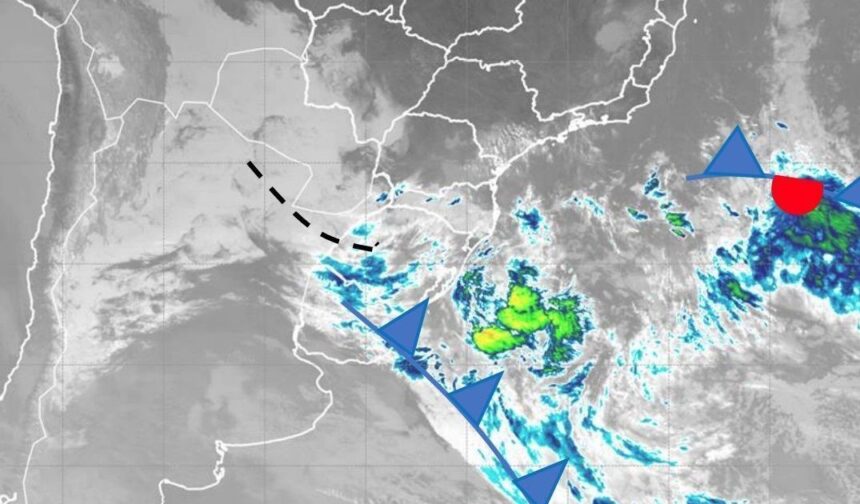 Ciclone deve provocar fortes chuvas e ventos intensos no sul do país