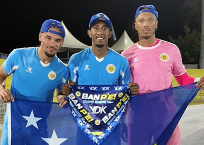 Jogadores da Seleção de Curaçao (foto: Divulgação)