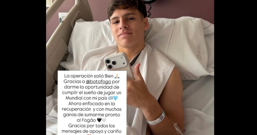 Montoro posta após cirurgia: ‘Agradeço ao Botafogo por me dar a oportunidade de realizar o sonho de jogar a Copa do Mundo’