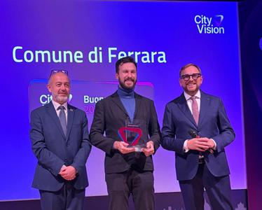 Ferrara premiata al City Vision 2025 per l'impegno nella raccolta dei dati ambientali del territorio