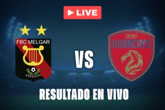 Melgar vs Huancayo: resultado EN VIVO y estadísticas de la Liga 1