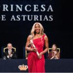 Serena apresenta nova silhueta no prêmio Princesa de Astúrias Serena exibe nova silhueta no prêmio Princesa de Astúrias em Oviedo