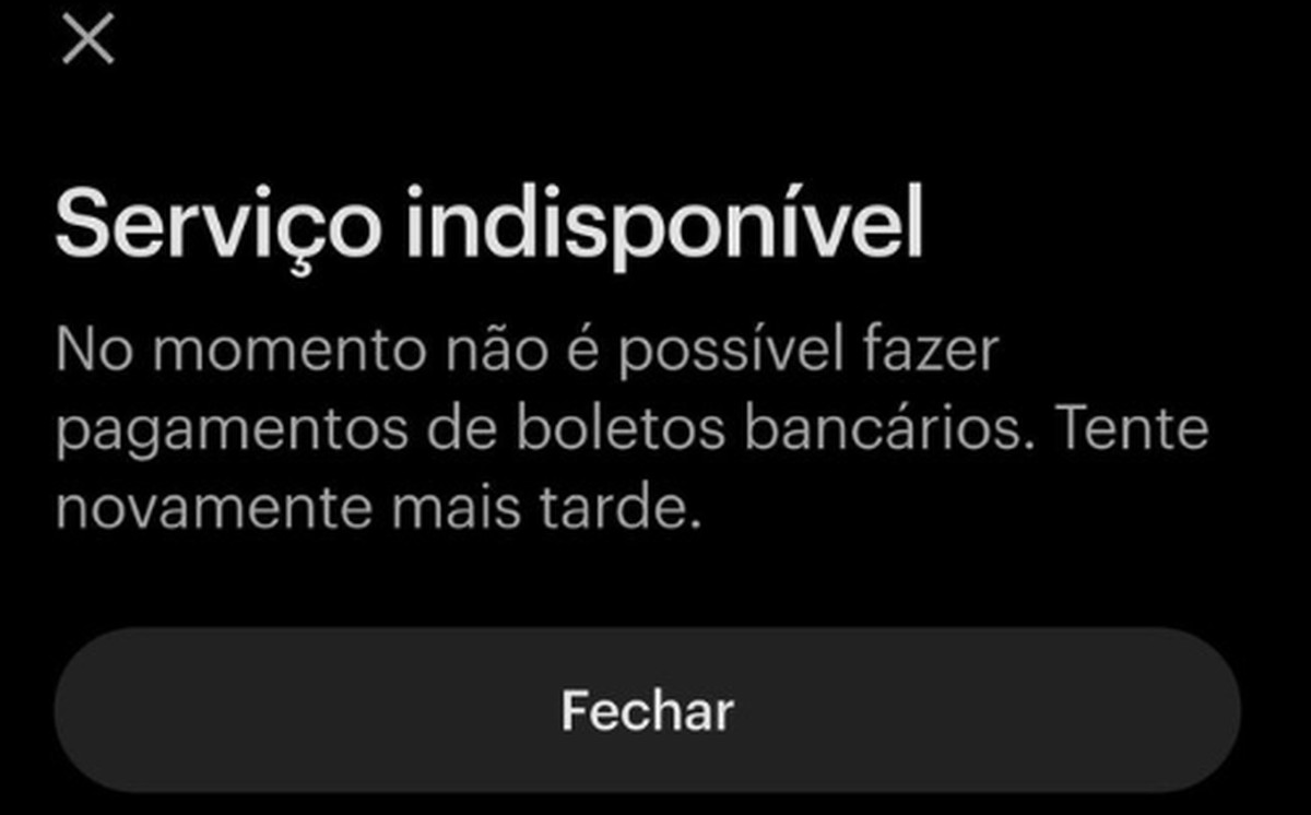 Nubank, Bradesco e Itaú fora do ar? Clientes relatam dificuldade para pagar boletos