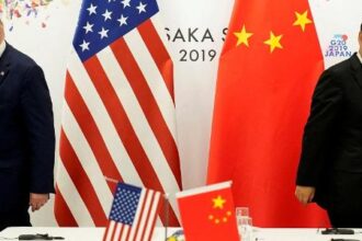 Arquivo - Trump e Xi Jinping: os dois podem se encontrar no final do mês para tentar aliviar restrições comerciais