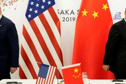 Arquivo - Trump e Xi Jinping: os dois podem se encontrar no final do mês para tentar aliviar restrições comerciais