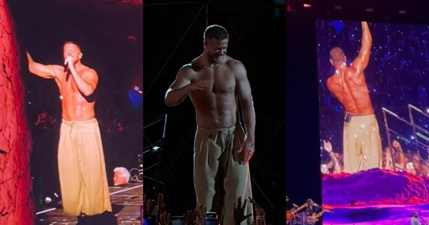 Dan Reynolds, do Imagine Dragons, atiça fãs em show no Mineirão: 'Tremendo gostoso'