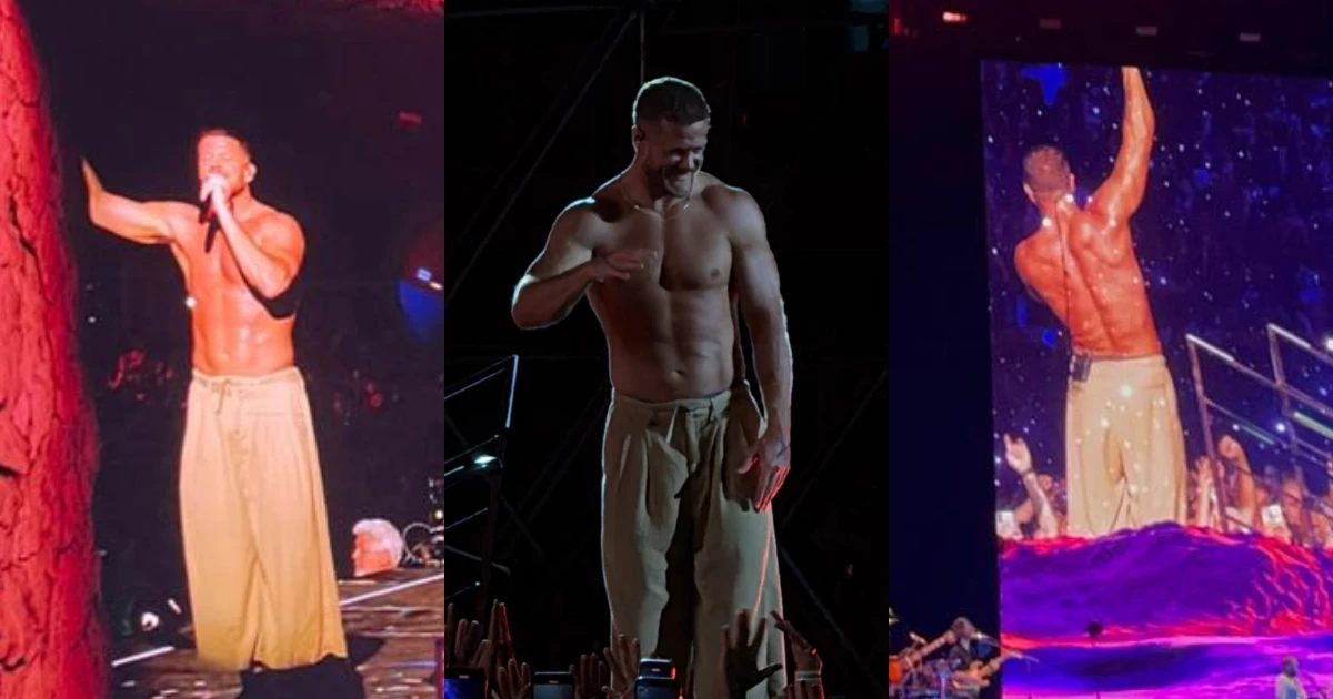 Dan Reynolds, do Imagine Dragons, anima fãs em show no Mineirão Dan Reynolds, do Imagine Dragons, atiça fãs em show no Mineirão: 'Tremendo gostoso'