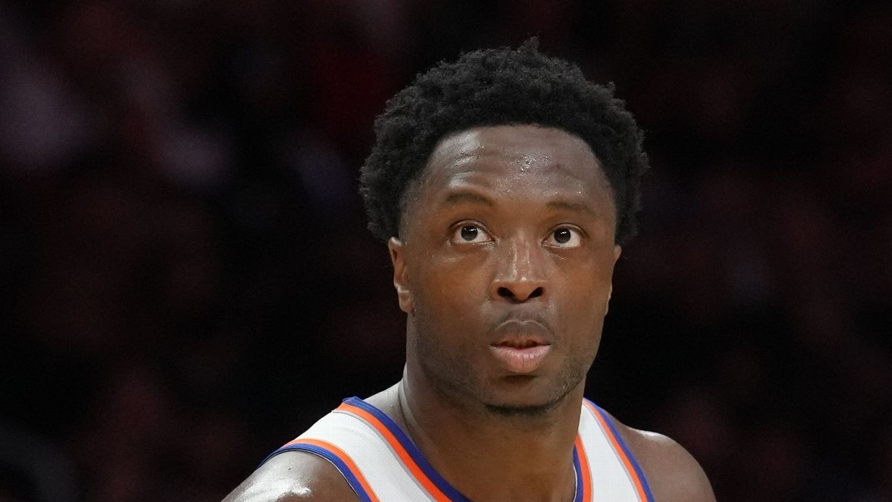 Anunoby dos Knicks sai no primeiro quarto com lesão na coxa Knicks' Anunoby exits in first quarter with hamstring injury
