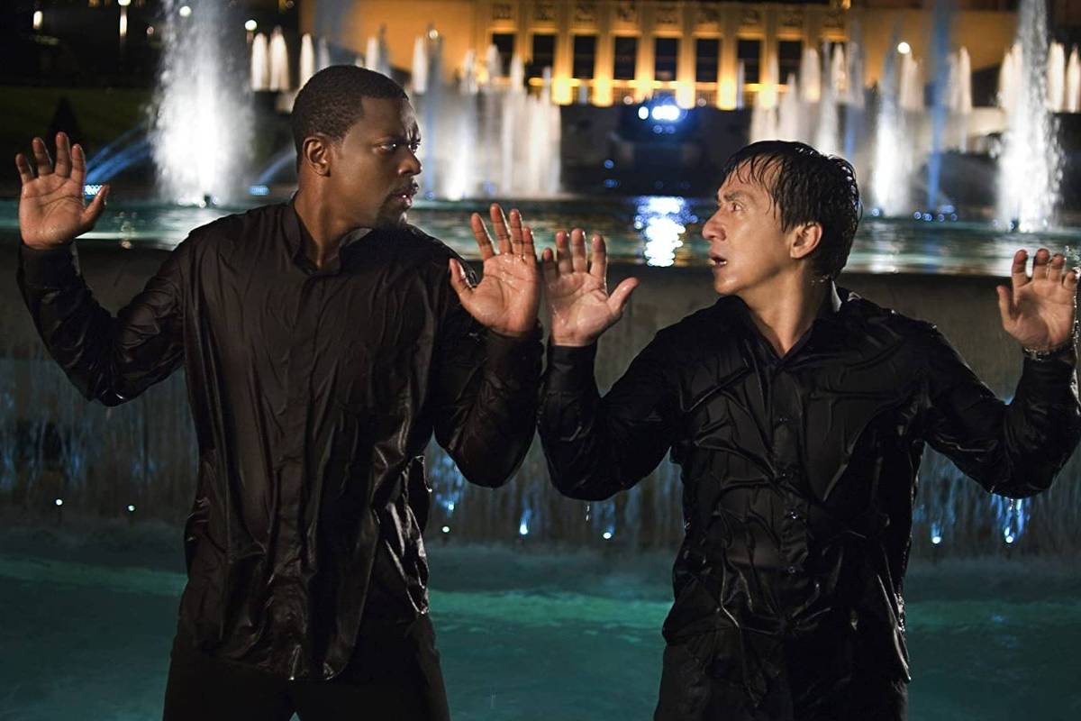 Chris Tucker e Jackie Chan em cena do filme