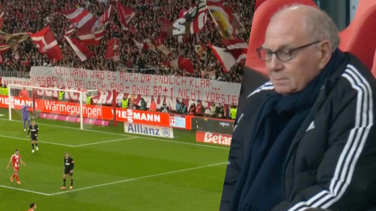FC Bayern: Fans mit Wut-Plakat gegen Uli Hoeneß | Sport