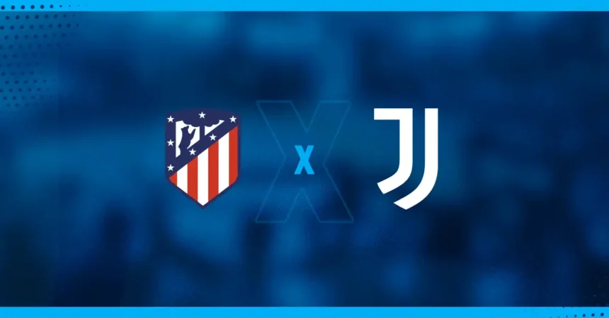 Escudos de Atlético de Madrid x Juventus