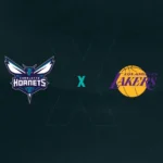 Escudos de Charlotte Hornets x Los Angeles Lakers