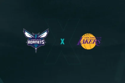 Escudos de Charlotte Hornets x Los Angeles Lakers