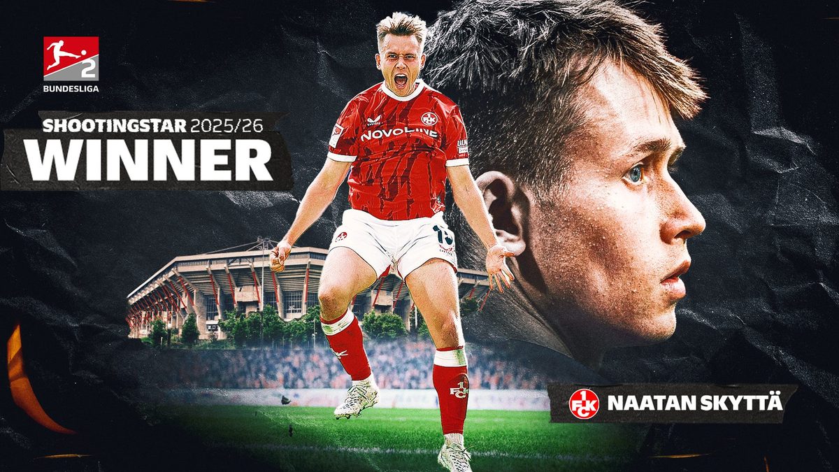 Kaiserslautern's Naatan Skyttä named Bundesliga 2 shooting star!