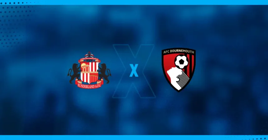 Onde assistir e dicas para 29/11 Escudos de Sunderland x Bournemouth