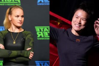Valentina Shevchenko and Zhang Weili