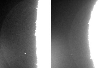 Imagem de telescópio mostra momento em que objetos atingem a Lua em sequência e criam clarões