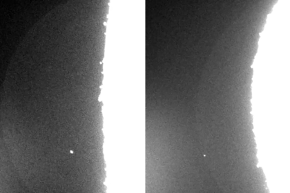 Telescópio capta colisões na Lua que geram clarões Imagem de telescópio mostra momento em que objetos atingem a Lua em sequência e criam clarões