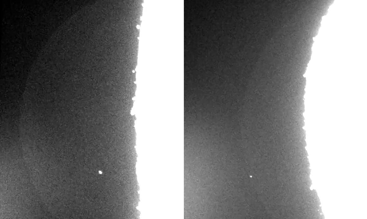 Telescópio capta colisões na Lua que geram clarões Imagem de telescópio mostra momento em que objetos atingem a Lua em sequência e criam clarões