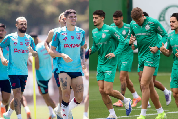 veja programação da semana de Flamengo e Palmeiras