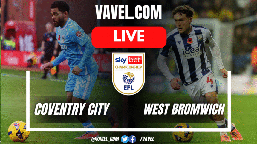 Coventry City e West Bromwich: atualizações ao vivo do EFL Championship VAVEL logo