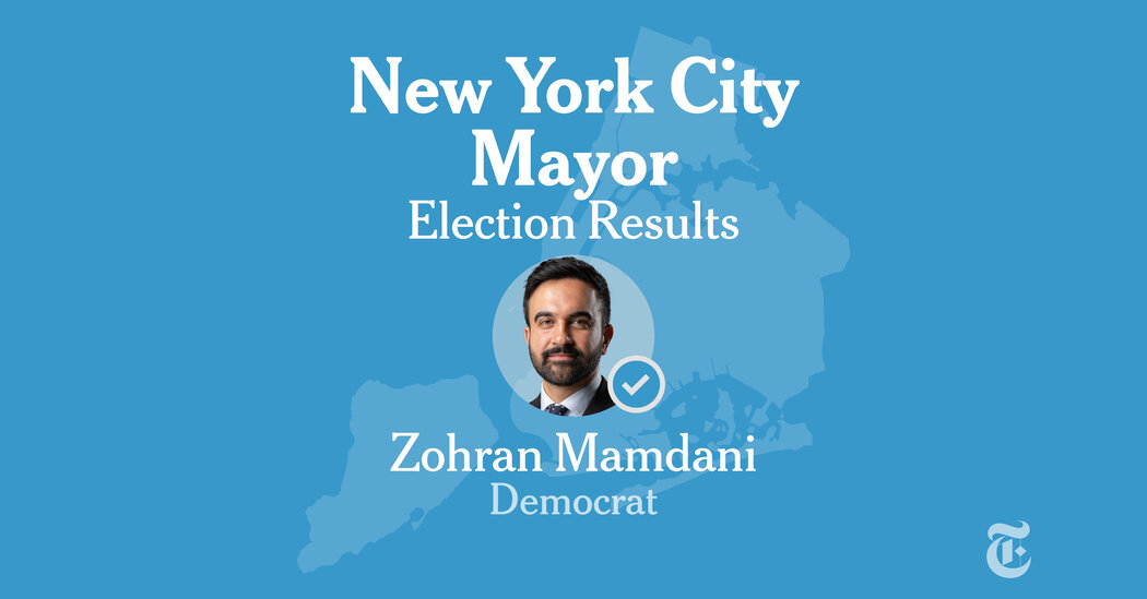 New York City Mayoral Election Live Results 2025: Mamdani Wins