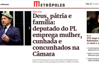 Gabinete de coronel Chrisóstomo envolve parentes em pagamentos altos Gabinete do Coronel Chrisóstomo vira “negócio de família” com mais de R$ 2 milhões pagos a parentes