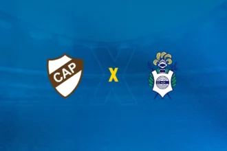 Escudos de Gimnasia x Platense, que se enfrentam pelo Campeonato Argentino