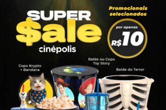 Cinépolis promove saldão de baldes, copos e colecionáveis a R$ 10 - GKPB