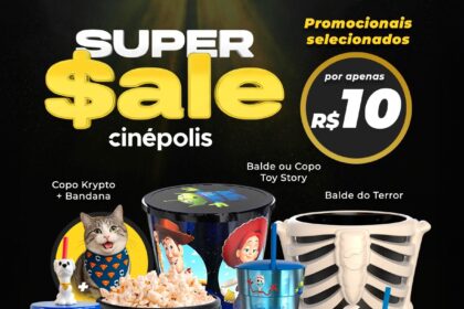 Cinépolis promove saldão de baldes, copos e colecionáveis a R$ 10 - GKPB