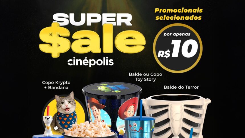 Cinépolis promove saldão de baldes, copos e colecionáveis a R$ 10 - GKPB