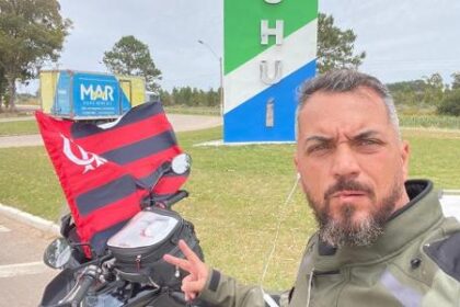 Torcedor do Flamengo, Daniel Kistenmacker já havia ido à final da Libertadores de 2021, em Montevidéu, também de moto