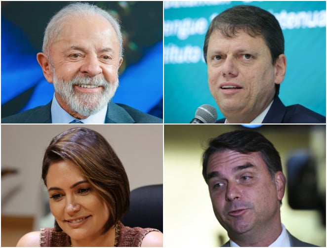 Pesquisa testa Lula contra Flávio, Michelle e Tarcísio Pesquisa Ipsos-Ipec testa Lula contra Flávio, Michelle e Tarcísio; veja os resultados