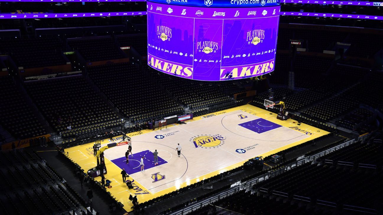 Lakers usarão quadra padrão no quartas de final da NBA Cup Sources: Lakers to use standard court for NBA Cup quarterfinal
