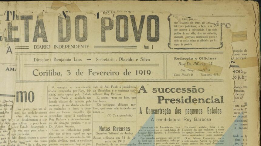 Acervo histórico da Gazeta do Povo é disponível online Ícone de Busca