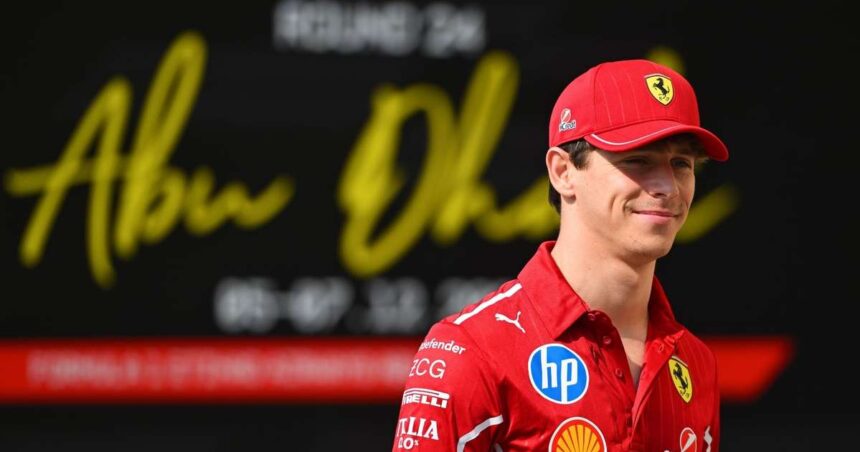 Charles Leclerc e irmão mais novo competem em Abu Dhabi Charles Leclerc divide a pista com irmão mais novo em Abu Dhabi