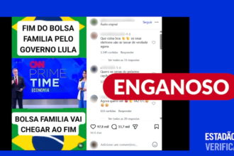 Governo não decretou fim do Bolsa Família; postagem distorce reportagem de abril