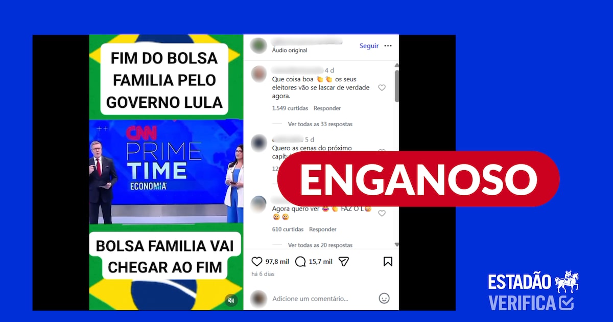 Governo desmente fim do Bolsa Família; notícia é distorcida Governo não decretou fim do Bolsa Família; postagem distorce reportagem de abril