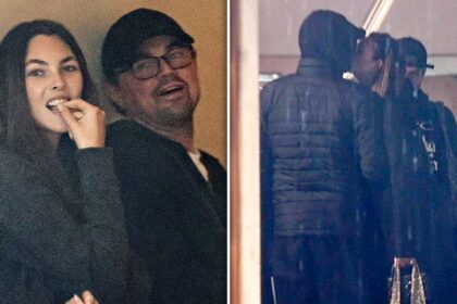 Leonardo DiCaprio e Vittoria Ceretti são vistos juntos em Los Angeles Leonardo DiCaprio & Vittoria Ceretti Kiss While Shopping Together in L.A.