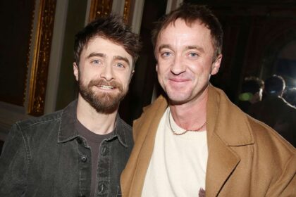 Daniel Radcliffe e Tom Felton se reencontram em evento Daniel Radcliffe and Tom Felton