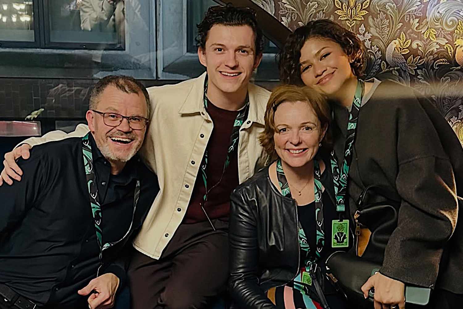 Dominic Holland, Tom Holland, Nikki Holland and Zendaya